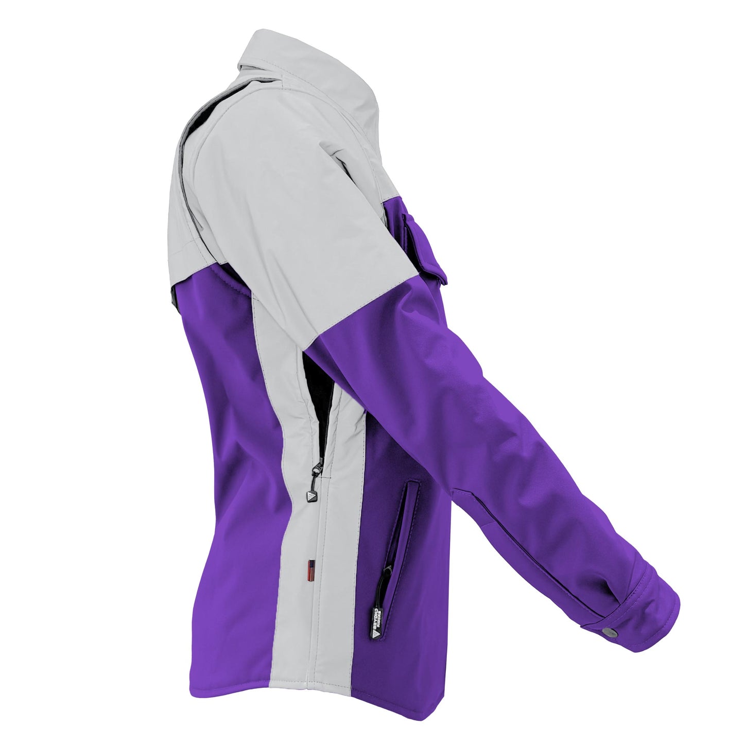 SoftShell Reflective Purple Eclipse Winter Jacket for Women - with Pads