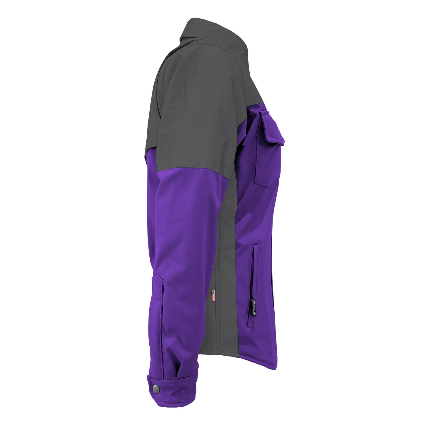 SoftShell Reflective Purple Nebula Winter Jacket for Women - with Pads