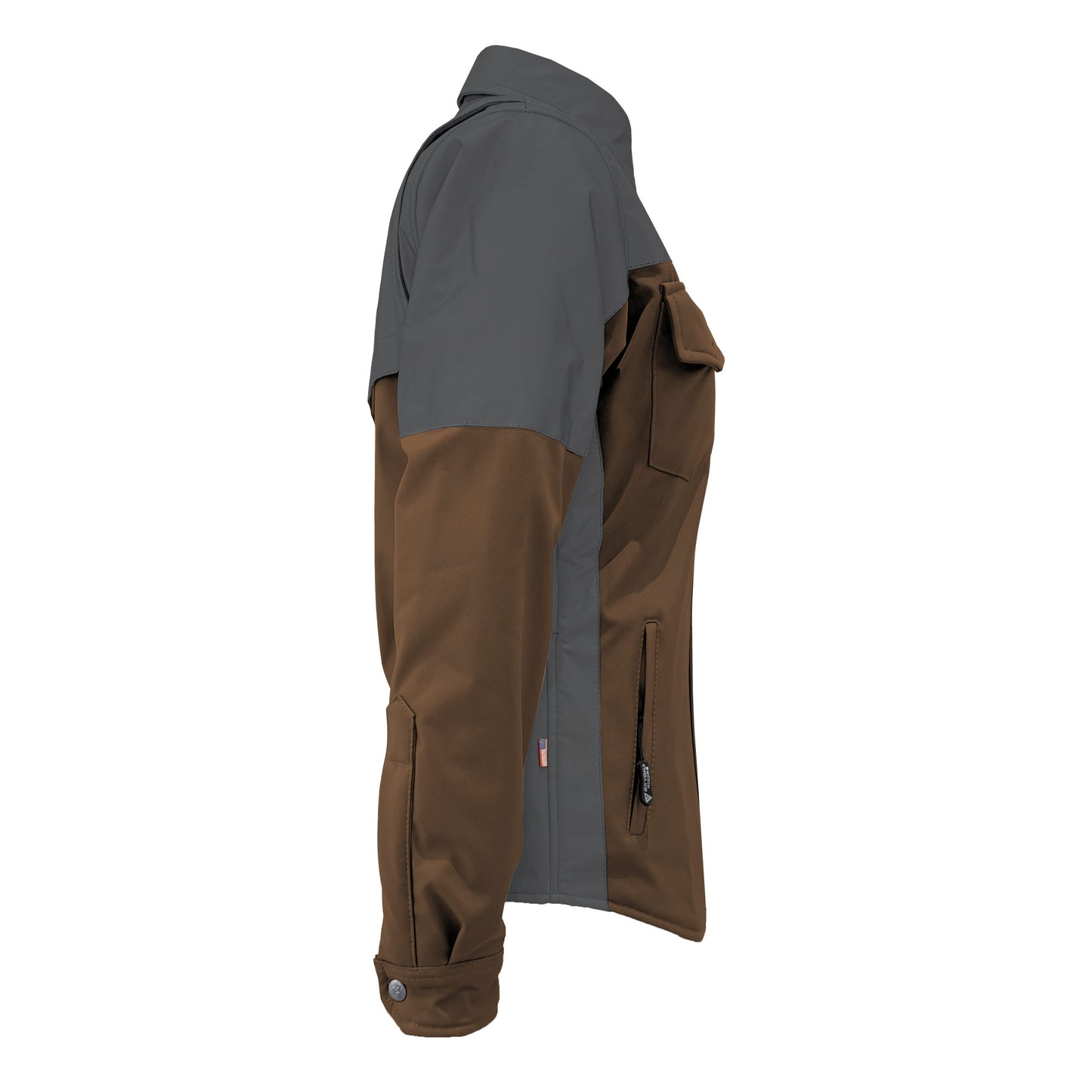 SoftShell Reflective Brown Nebula Winter Jacket for Women - with Pads