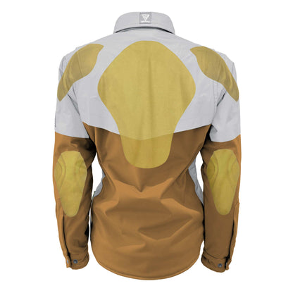 SoftShell Reflective Mustard Eclipse Winter Jacket for Women - with Pads
