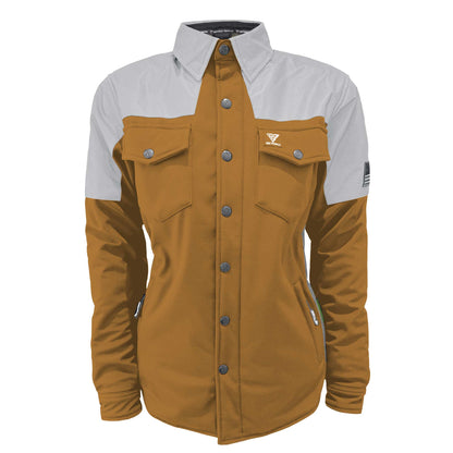 SoftShell Reflective Mustard Eclipse Winter Jacket for Women - with Pads