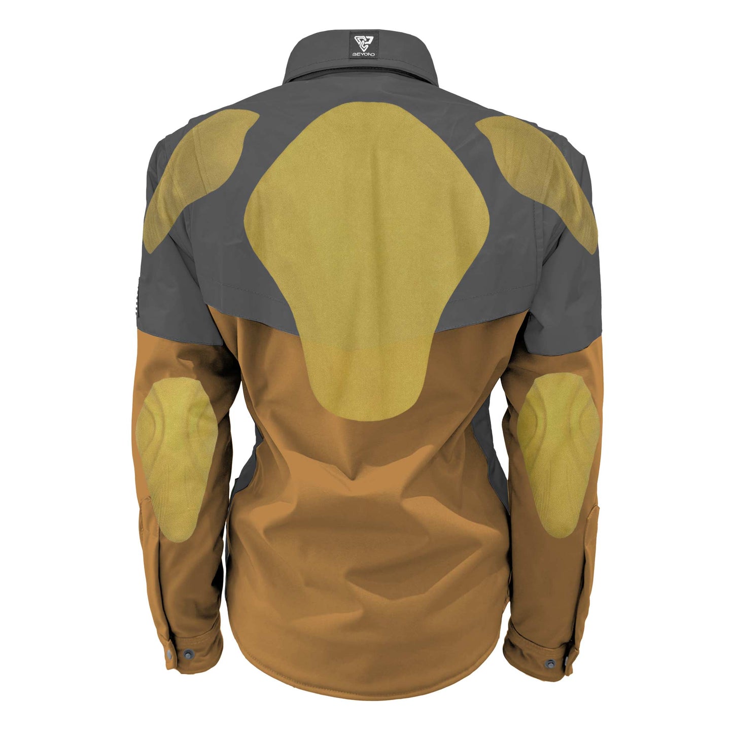 SoftShell Reflective Mustard Nebula Winter Jacket for Women - with Pads