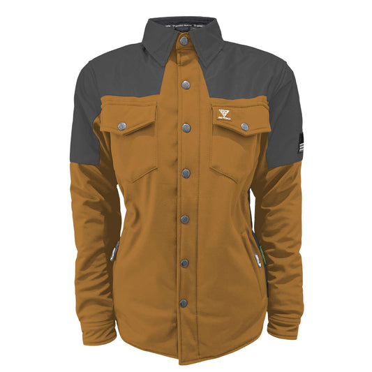 SoftShell Reflective Mustard Nebula Winter Jacket for Women - with Pads