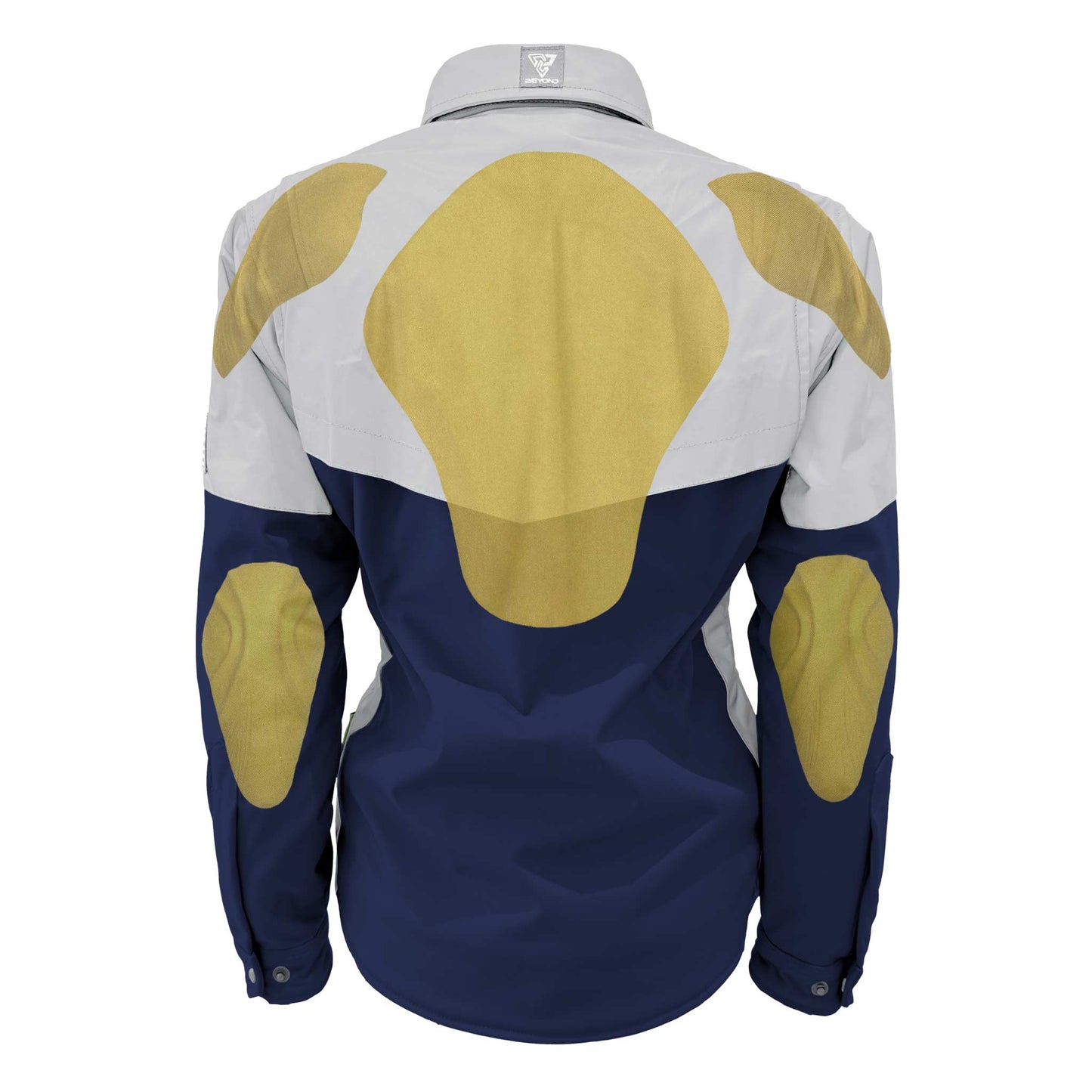 SoftShell Reflective Navy Blue Eclipse Winter Jacket for Women - with Pads