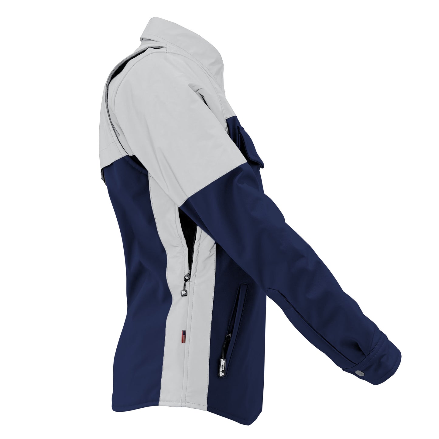 SoftShell Reflective Navy Blue Eclipse Winter Jacket for Women - with Pads