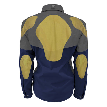 SoftShell Reflective Navy Blue Nebula Winter Jacket for Women - with Pads