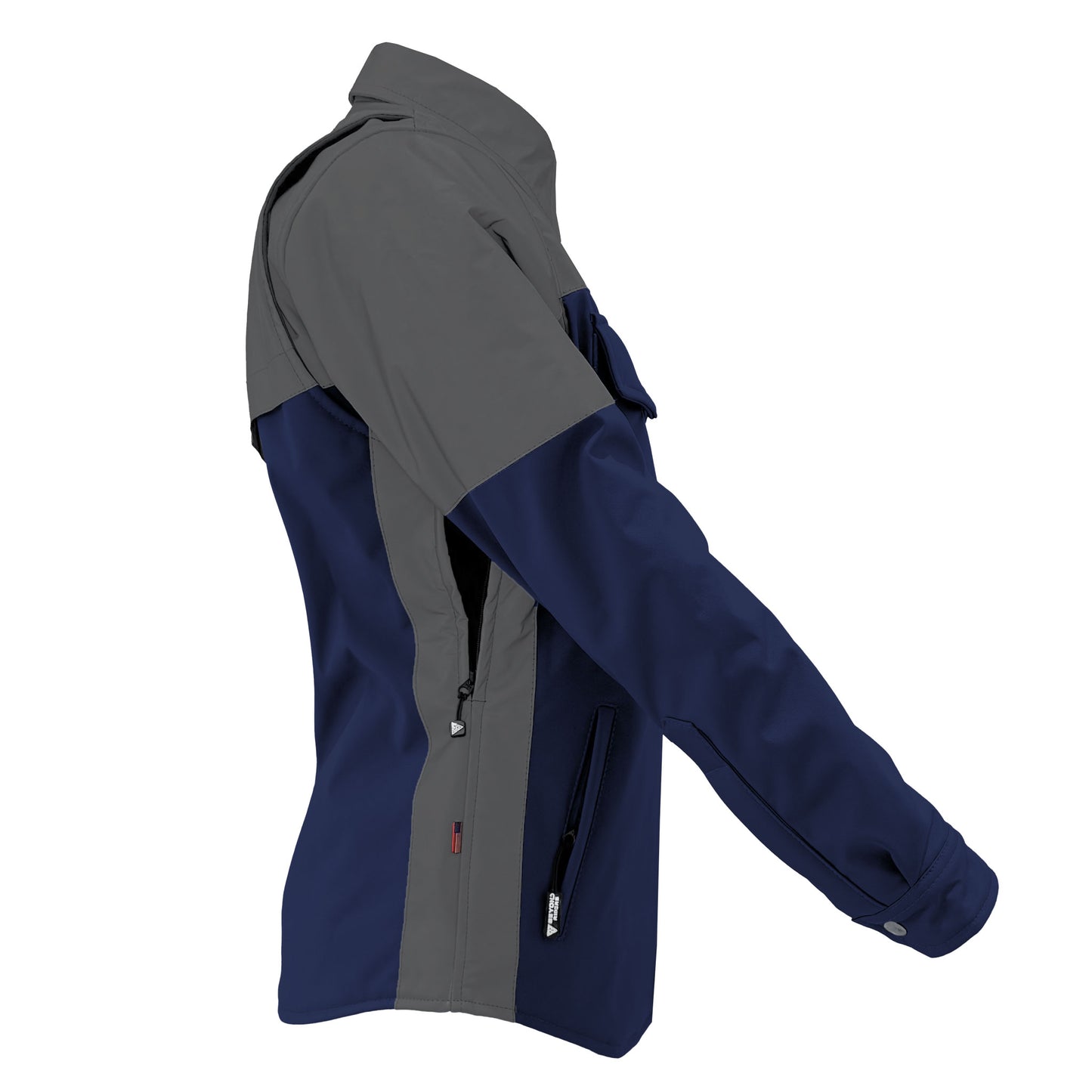 SoftShell Reflective Navy Blue Nebula Winter Jacket for Women - with Pads