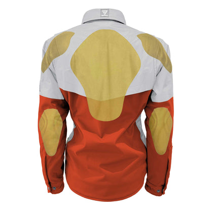 SoftShell Reflective Orange Eclipse Winter Jacket for Women - with Pads