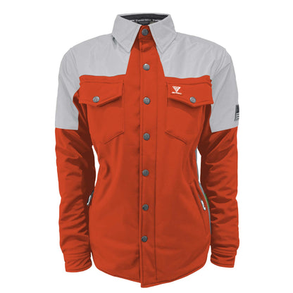 SoftShell Reflective Orange Eclipse Winter Jacket for Women - with Pads