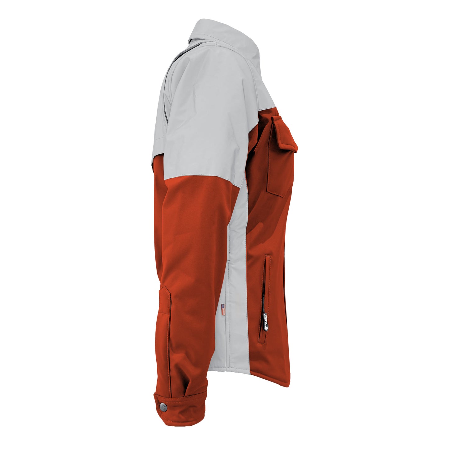 SoftShell Reflective Orange Eclipse Winter Jacket for Women - with Pads