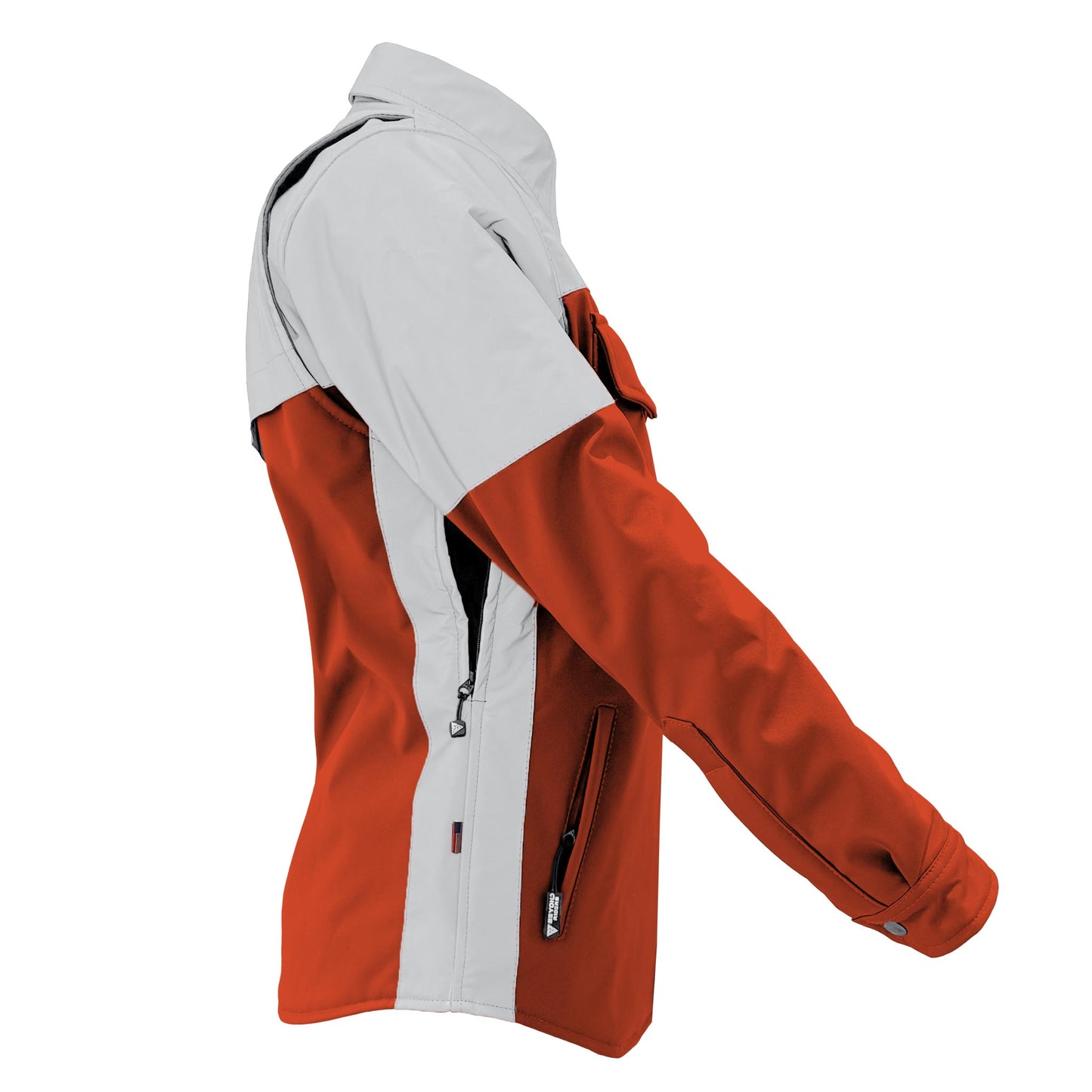 SoftShell Reflective Orange Eclipse Winter Jacket for Women - with Pads