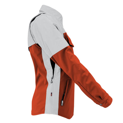 SoftShell Reflective Orange Eclipse Winter Jacket for Women - with Pads