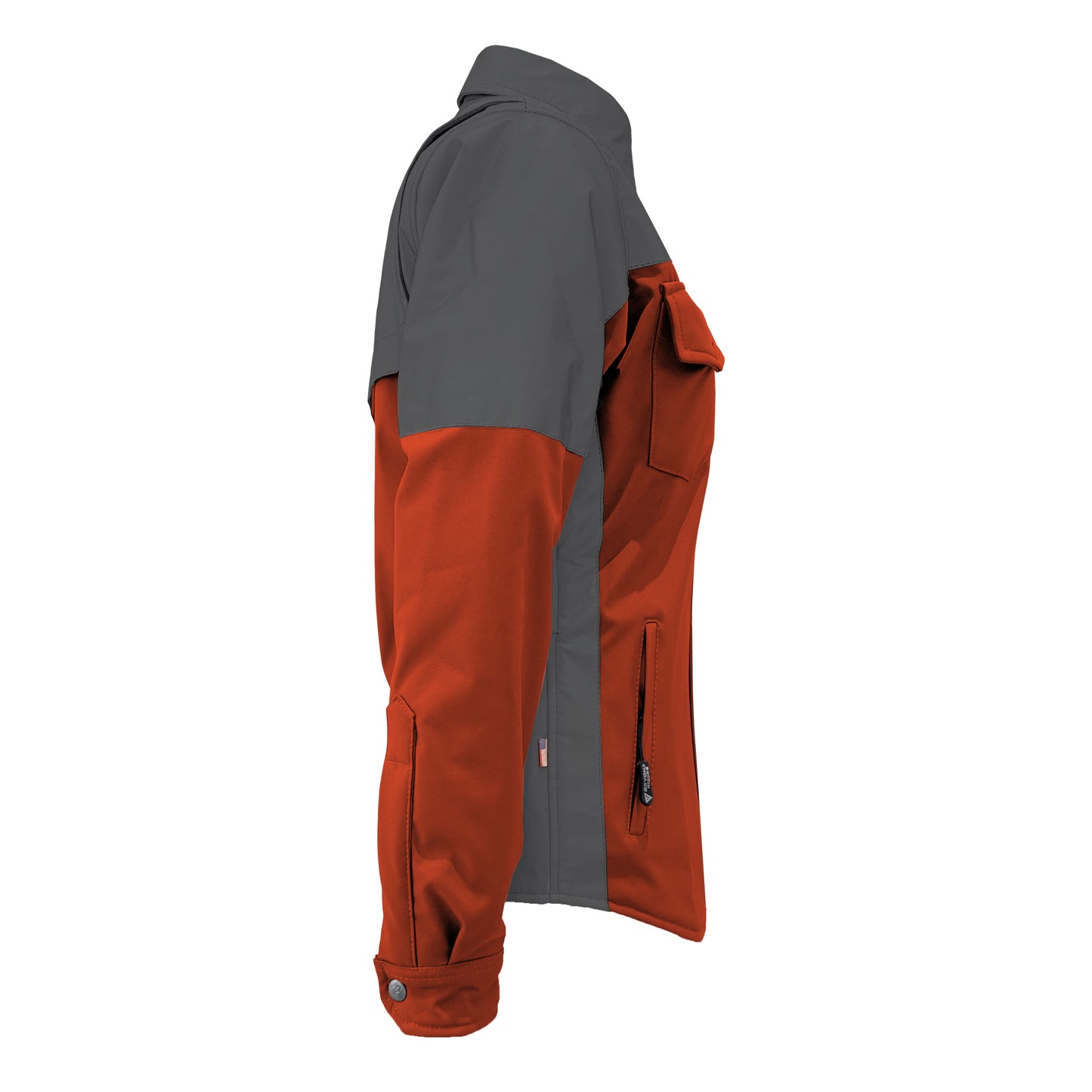 SoftShell Reflective Orange Nebula Winter Jacket for Women - with Pads