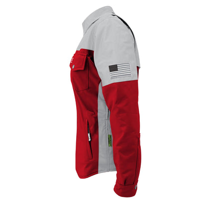 SoftShell Reflective Red Eclipse Winter Jacket for Women - with Pads