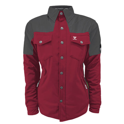 SoftShell Reflective Red Maroon Nebula Winter Jacket for Women - with Pads