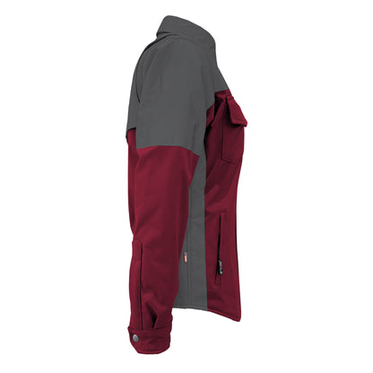 SoftShell Reflective Red Maroon Nebula Winter Jacket for Women - with Pads