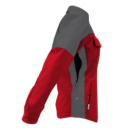 SoftShell Reflective Red Nebula Winter Jacket for Women - with Pads