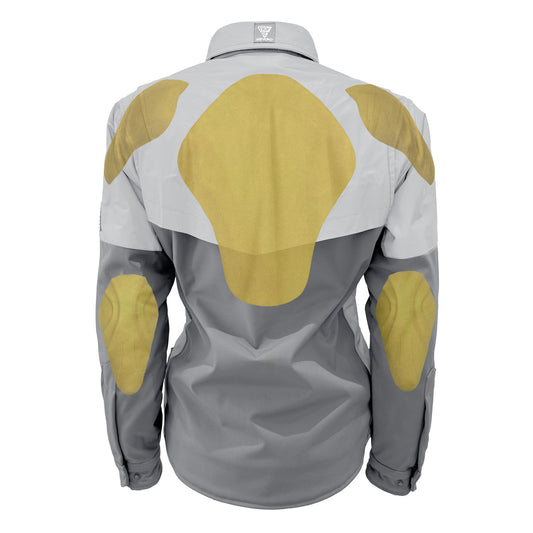 SoftShell Reflective "Twilight Titanium" Winter Jacket for Women - Grey Matte with Pads