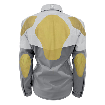 SoftShell Reflective "Twilight Titanium" Winter Jacket for Women - Grey Matte with Pads