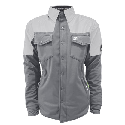 SoftShell Reflective "Twilight Titanium" Winter Jacket for Women - Grey Matte with Pads