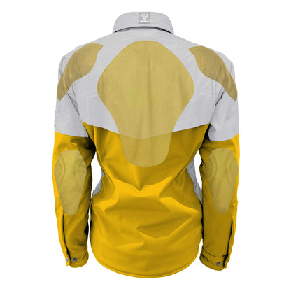 SoftShell Reflective Yellow Eclipse Winter Jacket for Women - with Pads