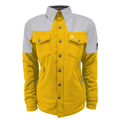 SoftShell Reflective Yellow Eclipse Winter Jacket for Women - with Pads