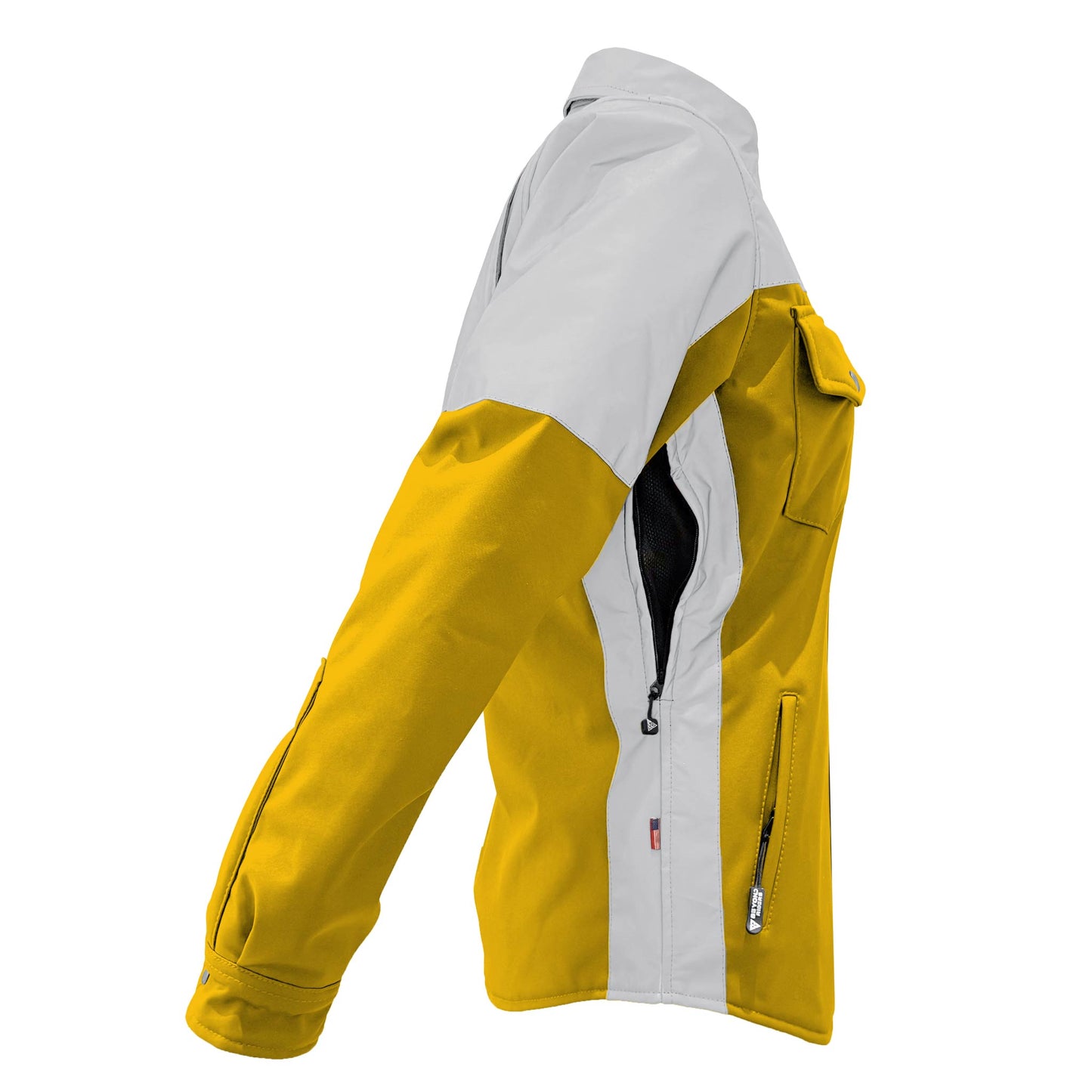 SoftShell Reflective Yellow Eclipse Winter Jacket for Women - with Pads
