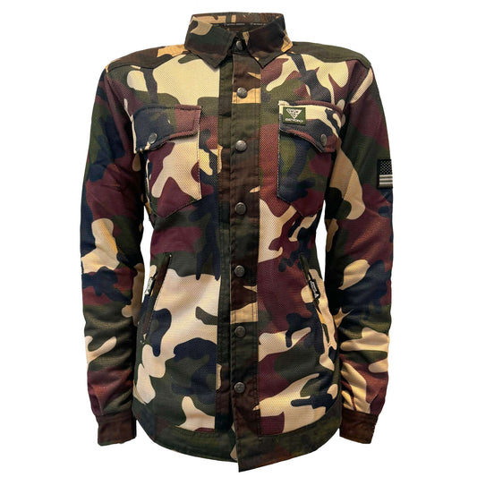 Summer Protective Camouflage Mesh Shirt "Knight Hawk" for Women’s - with Pads