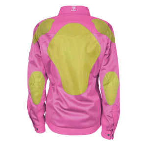 Women's-Summer-Mesh-Shirt-Pink-Back-With-Pads