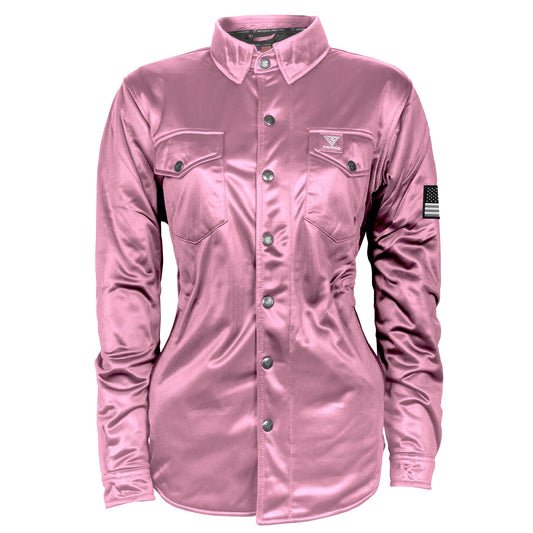Ultra Protective Shirt for Women - Light Pink Solid with Pads