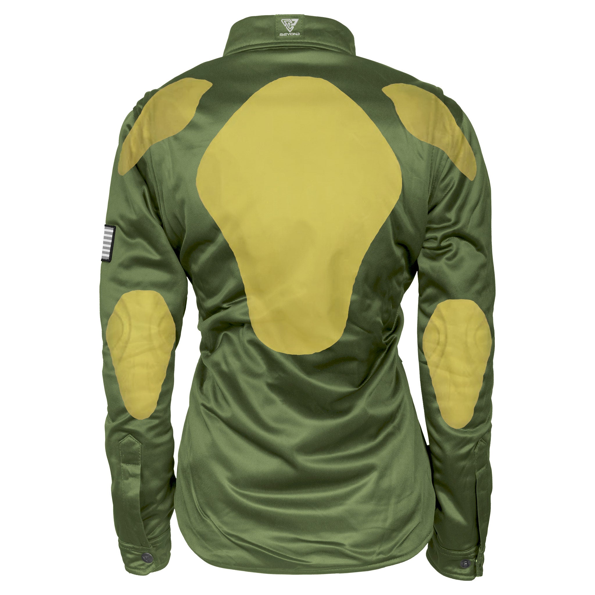 Ultra Protective Shirt for Women - Army Green Solid with Pads