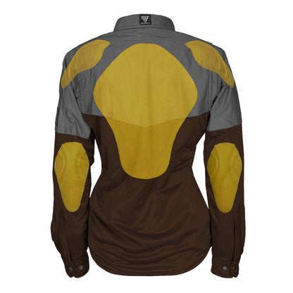 Ultra Reflective Shirt Brown Nebula for Women - with Pads