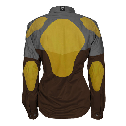 Ultra Reflective Shirt Brown Nebula for Women - with Pads