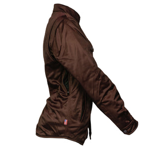 ‌Ultra Protective Shirt for Women - Brown Solid with Pads