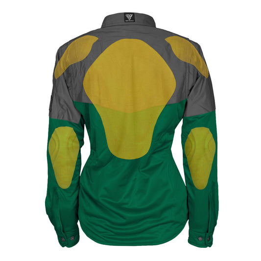 Ultra Reflective Shirt Dark Green Nebula for Women - with Pads