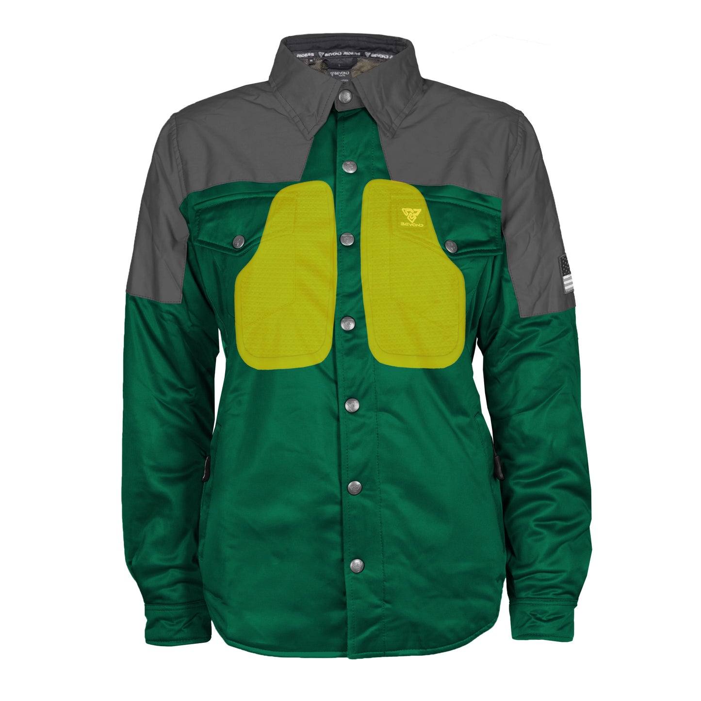 Ultra Reflective Shirt Dark Green Nebula for Women - with Pads