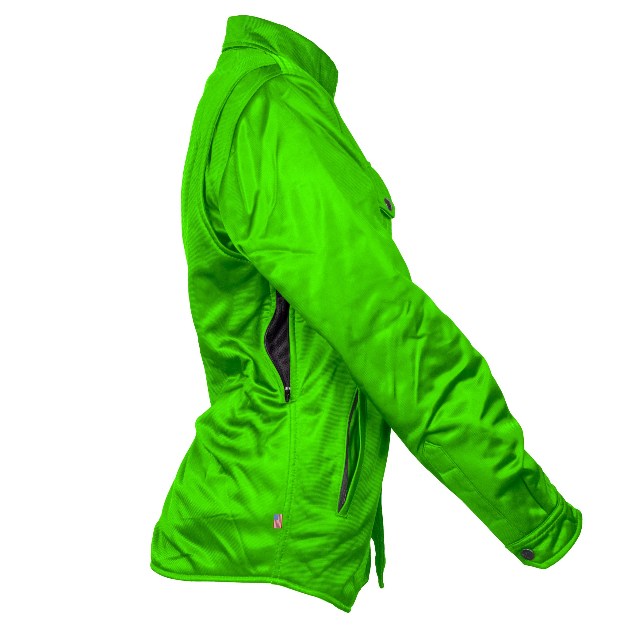 Ultra Protective Shirt for Women - Green Solid with Pads