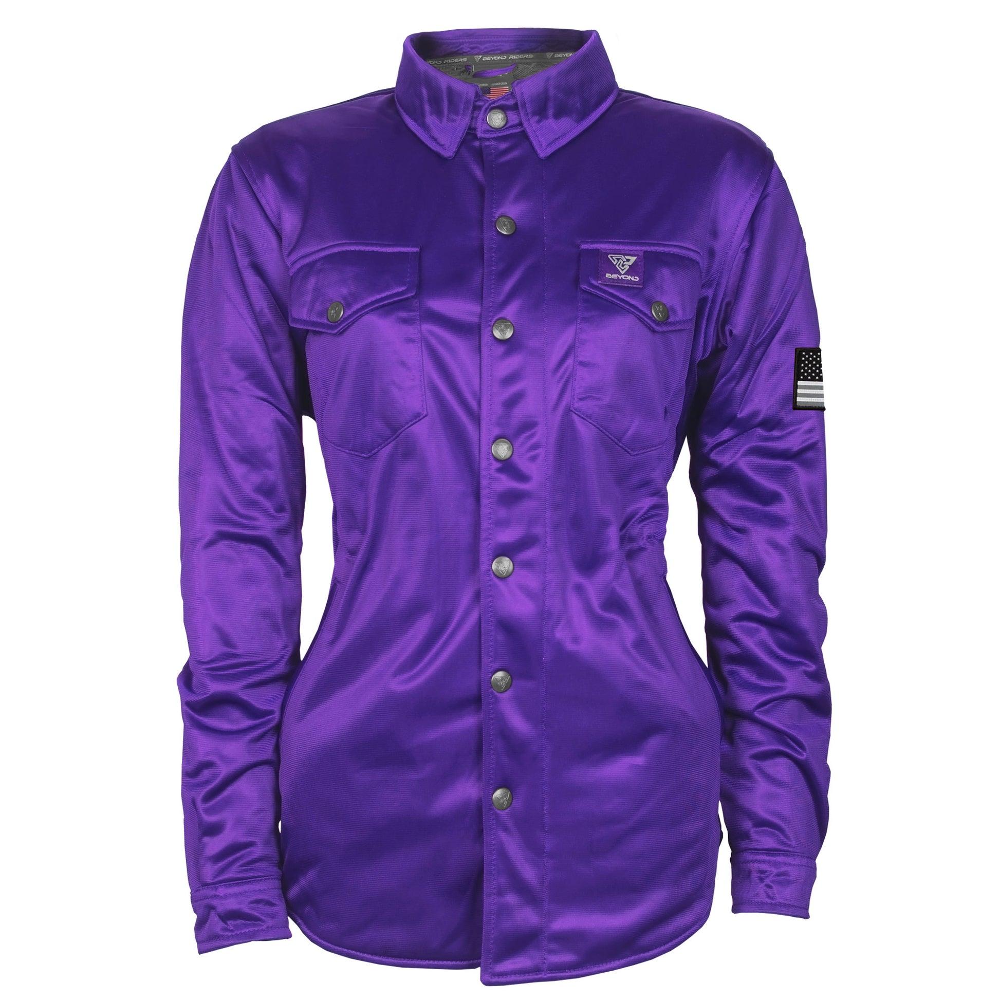 Ultra Protective Shirt for Women - Purple Solid with Pads Purple Solid / S Ultra Protective Shirt for Women - Purple Solid with Pads Purple Solid / S