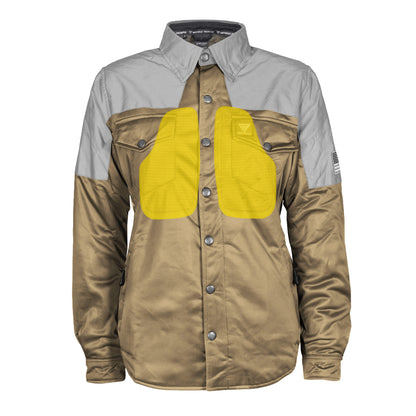 Ultra Reflective Shirt Camel Eclipse for Women - with Pads