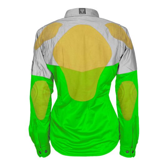Ultra Reflective Shirt Green Eclipse for Women - with Pads