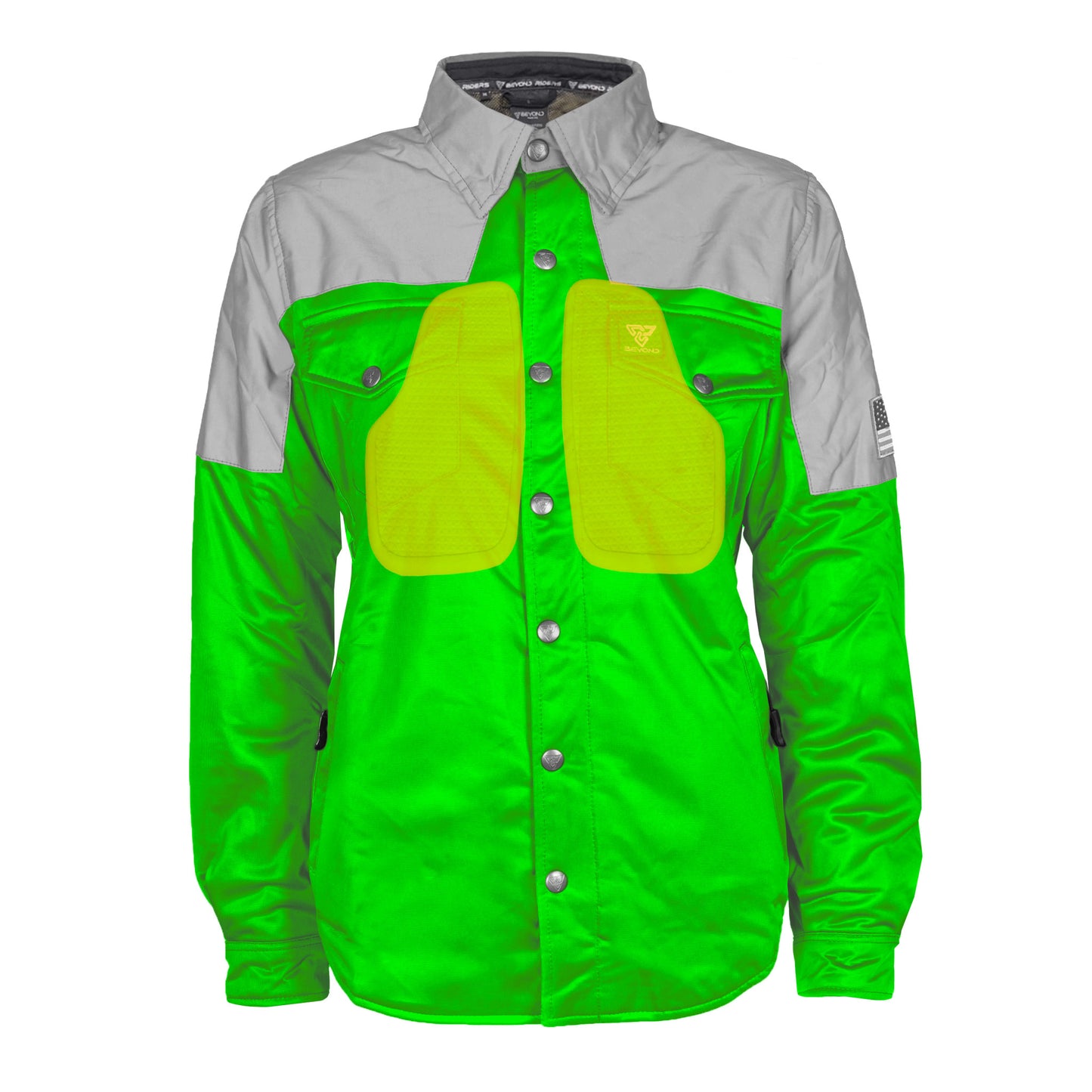 Ultra Reflective Shirt Green Eclipse for Women - with Pads