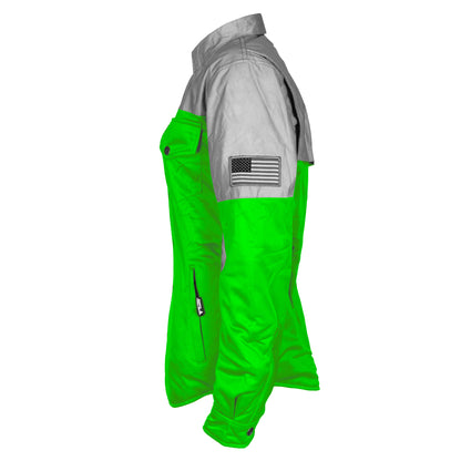 Ultra Reflective Shirt Green Eclipse for Women - with Pads