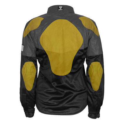 Ultra Reflective Shirt "Nightfall Nebula" for Women - Black with Pads