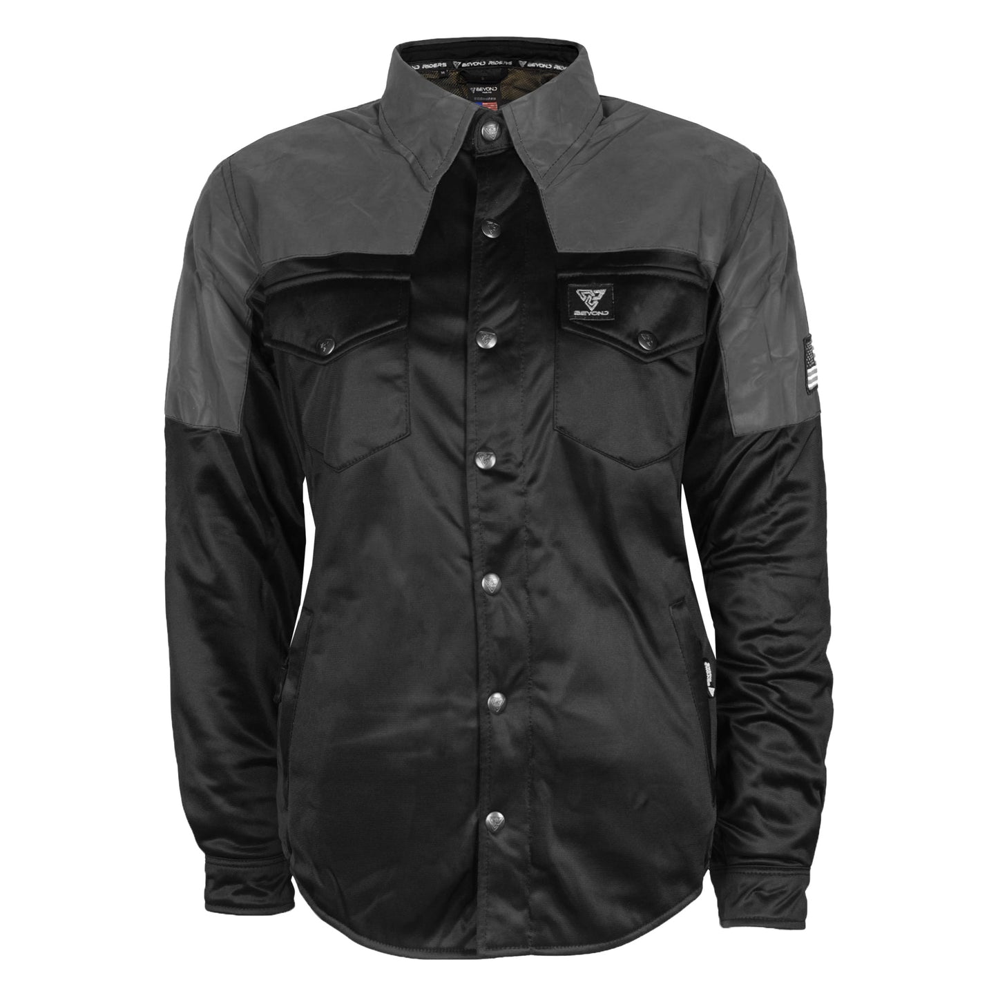 Ultra Reflective Shirt "Nightfall Nebula" for Women - Black with Pads