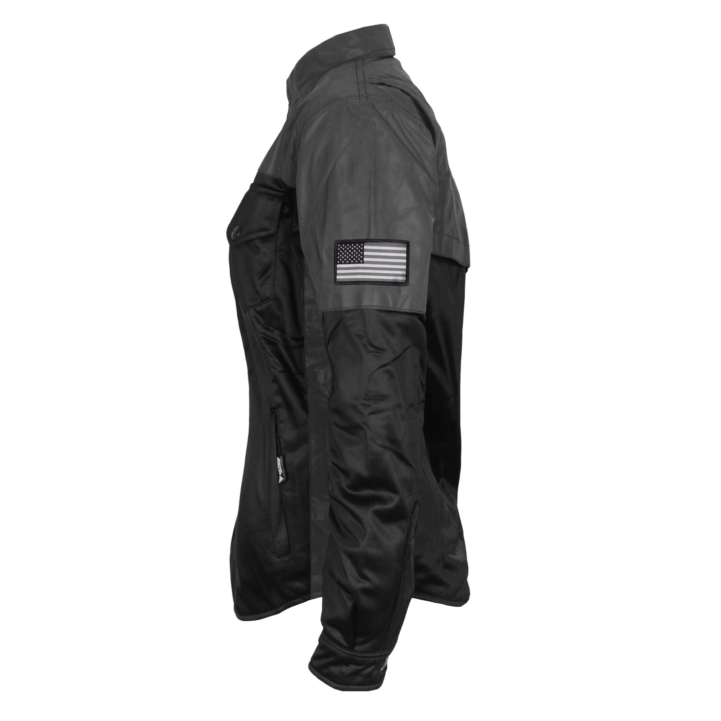 Ultra Reflective Shirt "Nightfall Nebula" for Women - Black with Pads