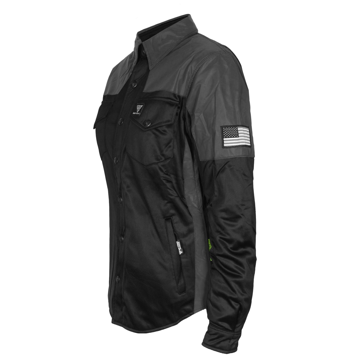 Ultra Reflective Shirt "Nightfall Nebula" for Women - Black with Pads