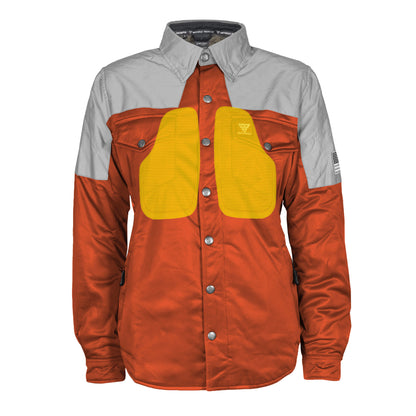 Ultra Reflective Shirt Orange Eclipse for Women - with Pads