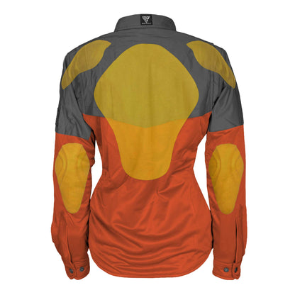 Ultra Reflective Shirt Orange Nebula for Women - with Pads