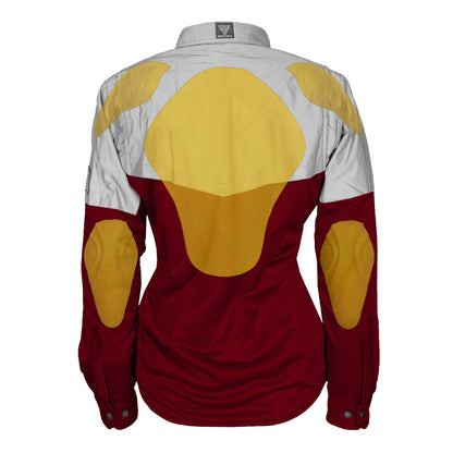 Ultra Reflective Shirt Red Maroon Eclipse for Women - with Pads