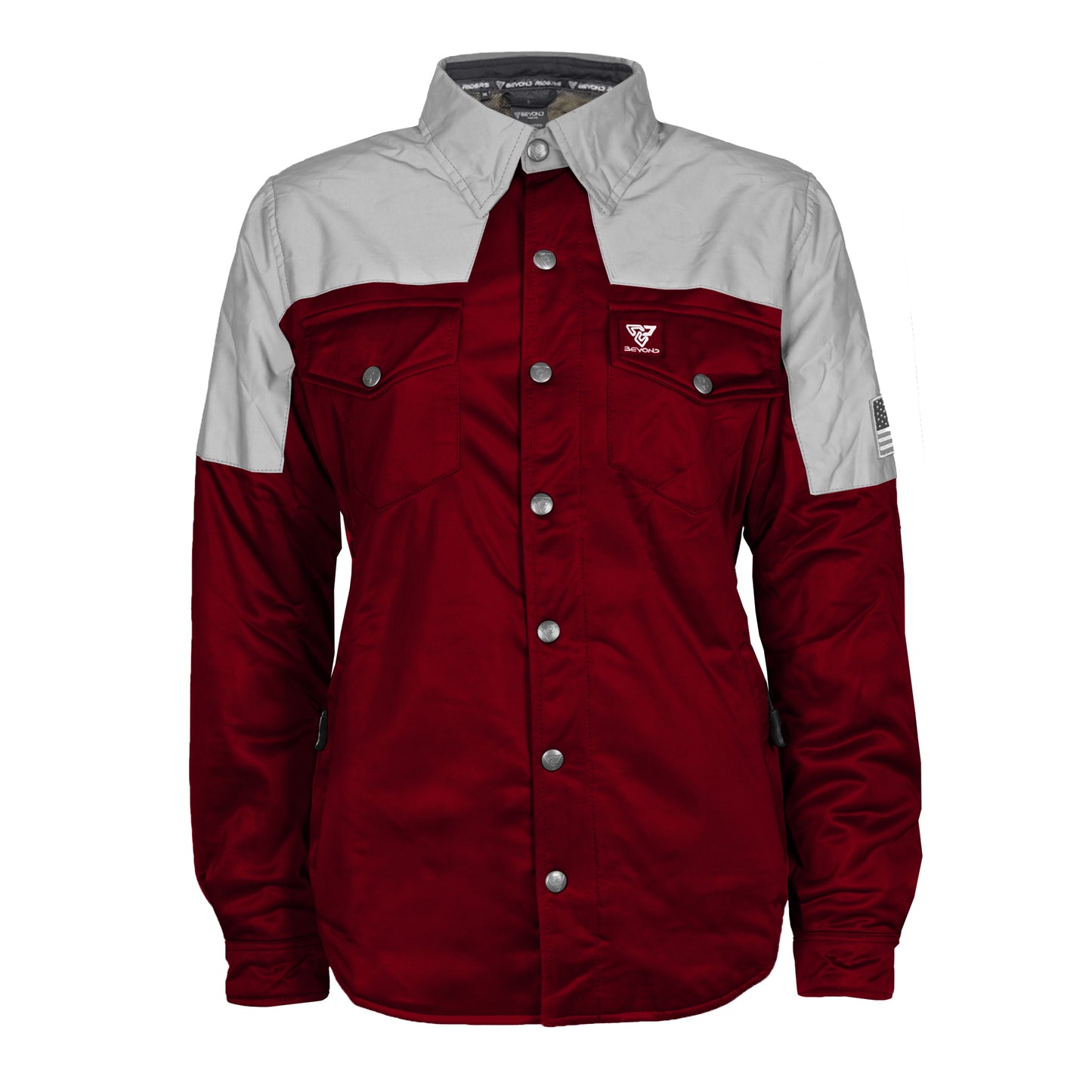 Ultra Reflective Shirt Red Maroon Eclipse for Women - with Pads